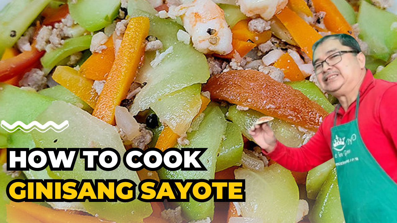 Ginisang Sayote Recipe With Chayote And Shrimp Filipino Recipes Mga